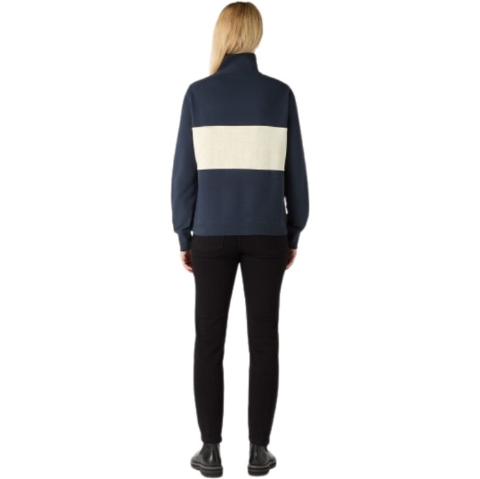 Musto Mujer Navy 2024 Sudadera 1/2 Cremallera 85021 - / Oat